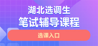 湖北选调生笔试课程